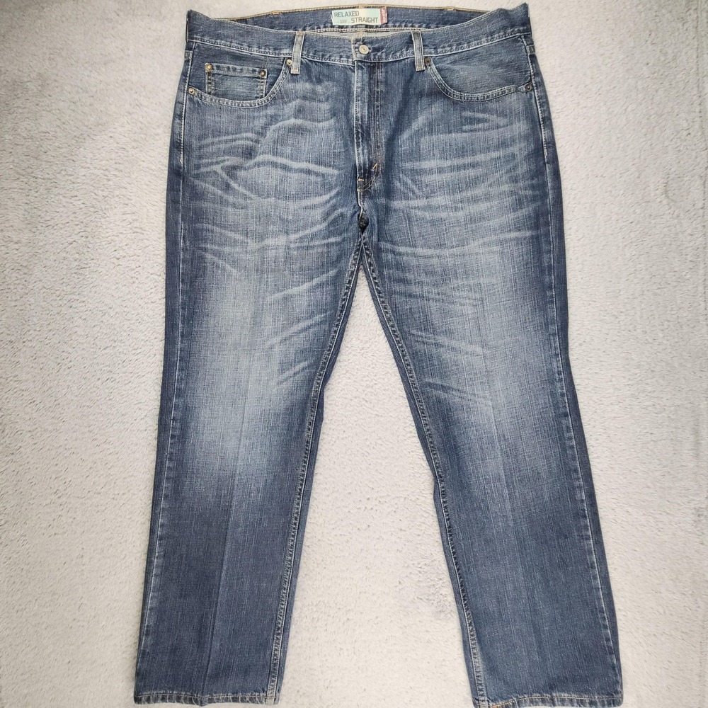 Levis 559 Jeans Mens 40x30 Blue Relaxed Straight Fit Denim Pants Classic Style